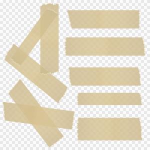 300x300 White Clear List Paper Transparent Sticky Tape Grey Background