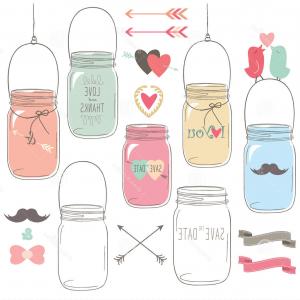 300x300 Mason Jar Vector Black Outline Geekchicpro