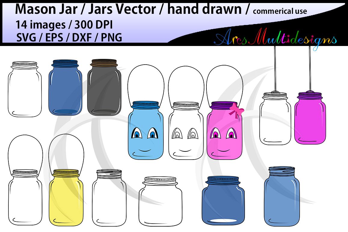 Mason Jar Outline Vector At Collection Of Mason Jar Outline Vector Free For 3675