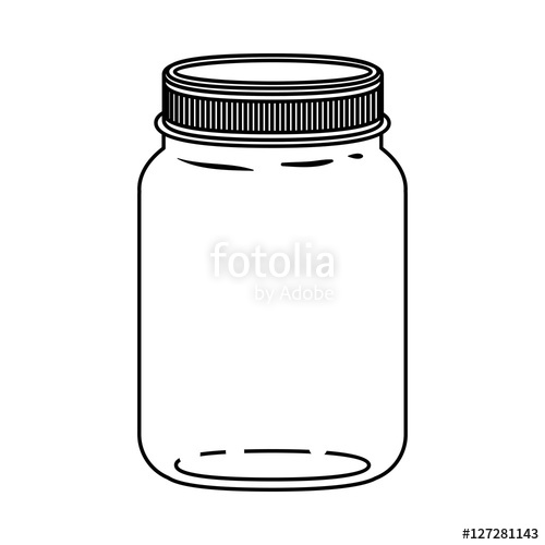 Mason Jar Outline Vector at Collection of Mason Jar