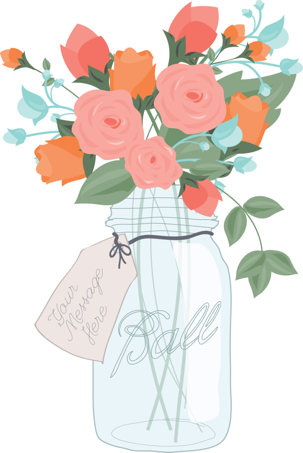 1004x1500 Professional Mason Jar Clip Art Jar Vectors Mason Jar Clipart