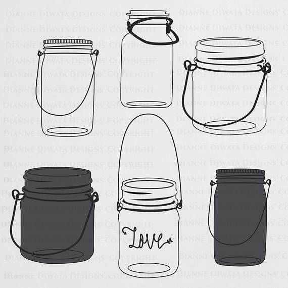 570x570 Mason Jar Clip Art Mason Jar Vector Chalkboard Mason Jars Dianne