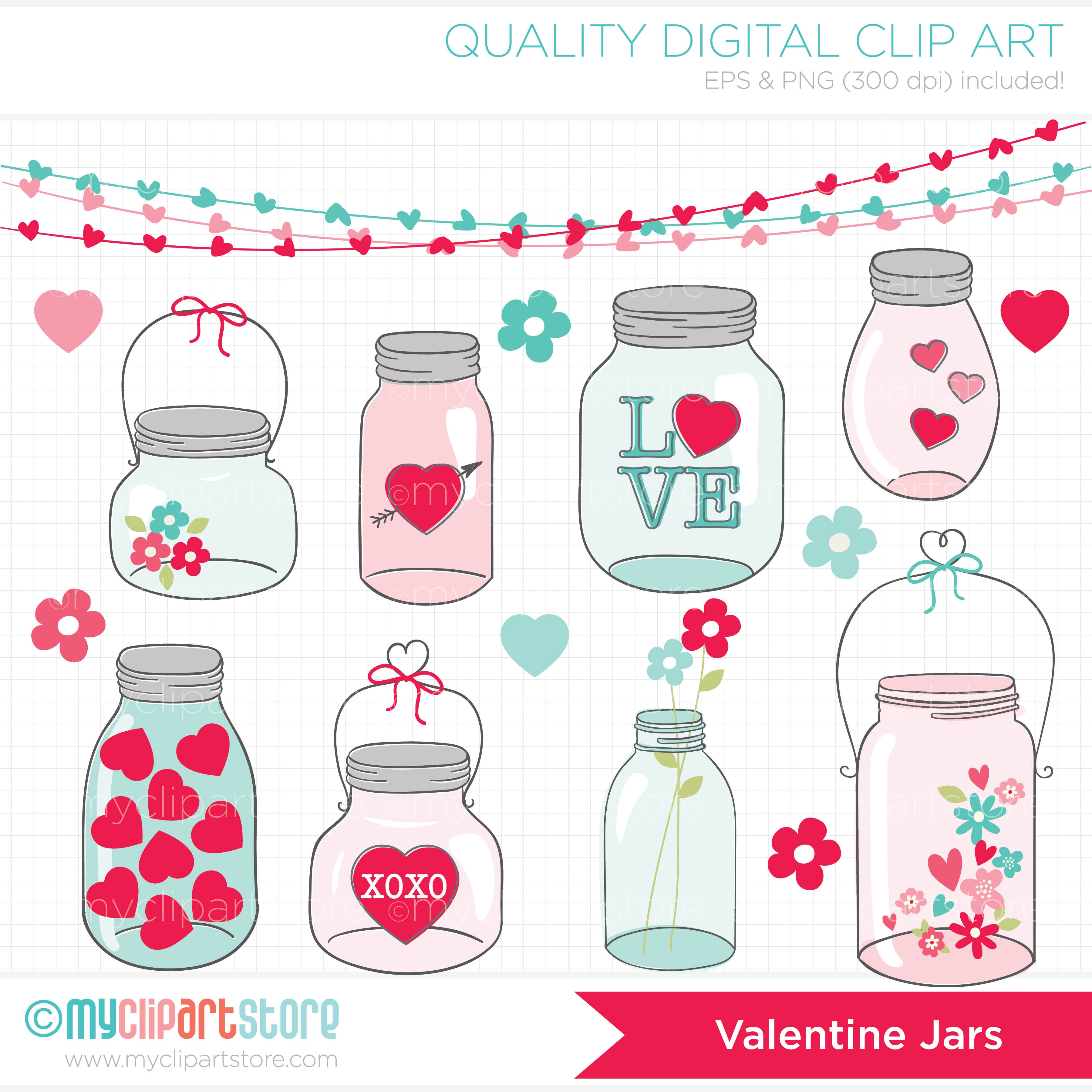 Valentine Mason Jars 3600x3600 Valentine Mason Jars