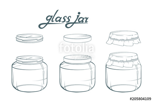 500x334 Glass Jar Jar Hand Drawn Lettering Of Glass Jar Vector Artwork