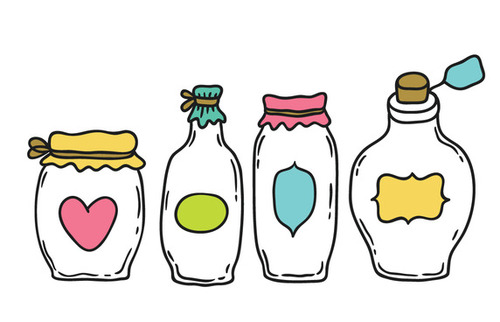 500x322 Free Cartoon Mason Jar Vector