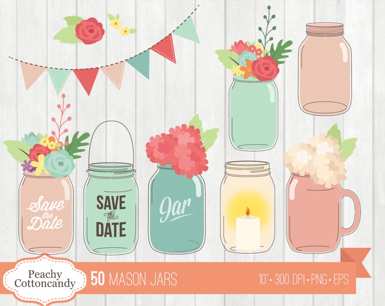 Buy Get Free Chic Mason Jars Clip Art Wedding Mason Etsy 794x632 Buy Get Free Chic Mason Jars Clip Art Wedding Mason Etsy