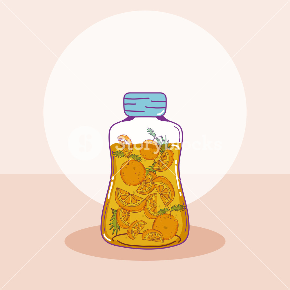Oranges Juice In Mason Jar Vector Illustration Graphic Design 1000x1000 Oranges Juice In Mason Jar Vector Illustration Graphic Design