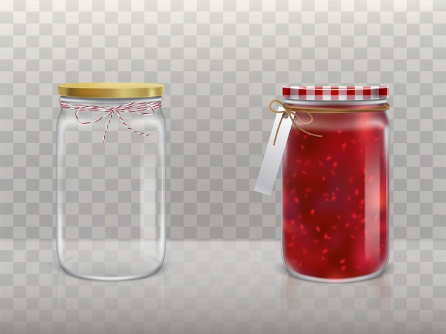 A Set Of Illustrations Of Glass Round Jars Vector 626x469 A Set Of Illustrations Of Glass Round Jars Vector