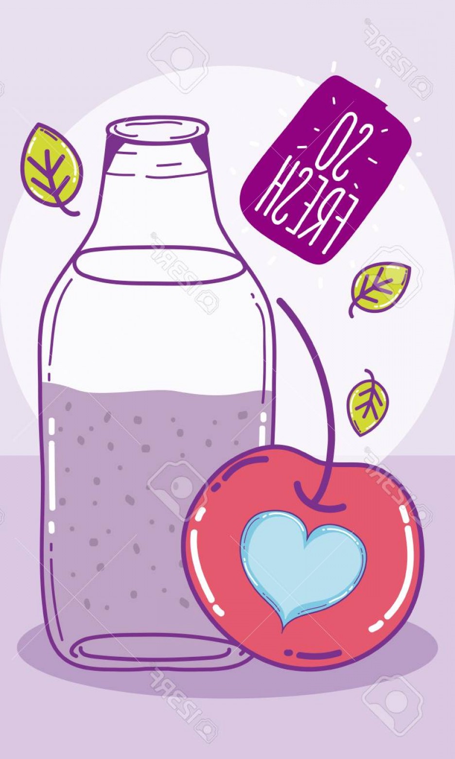 936x1560 Photostock Vector So Fresh Apple Juice In Mason Jar Vector
