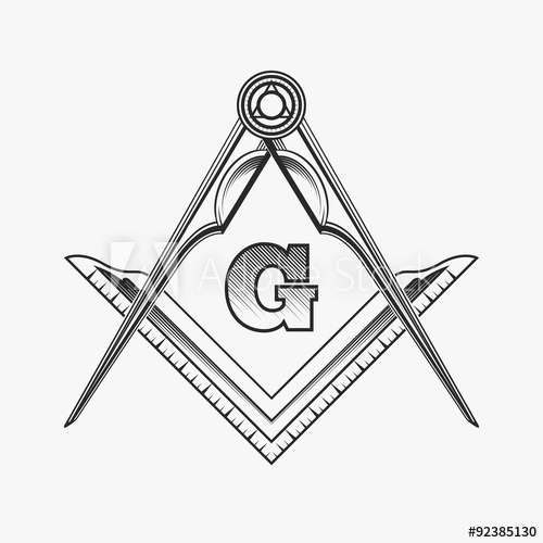 Freemasonry Emblem Logo With G Great Architect 500x500 Freemasonry Emblem Logo With G Great Architect