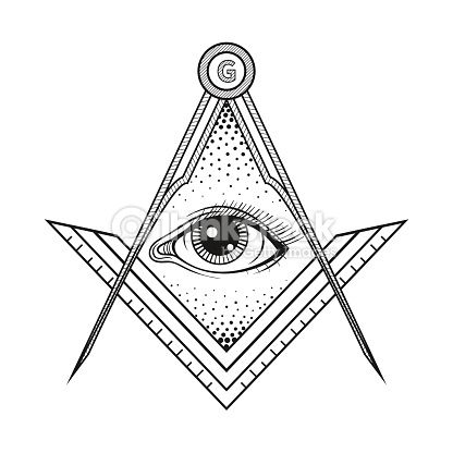Masonic Square And Compass Symbol With All Seeing Eye Freemason 416x416 Masonic Square And Compass Symbol With All Seeing Eye Freemason