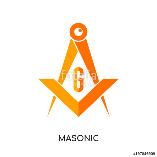 Masonic Logo Image Isolated On White Background For Your Web 500x500 Masonic Logo Image Isolated On White Background For Your Web