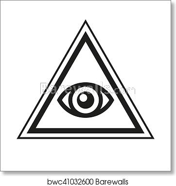 362x382 Masonic Symbol All Seeing Eye Inside Pyramid Triangle Icon