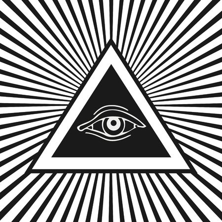 450x450 Eye Of Providence, Masonic And Esoteric Symbol Vector