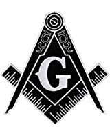 160x200 Masonic Logo Large Patch Embroidered Iron On Freemason