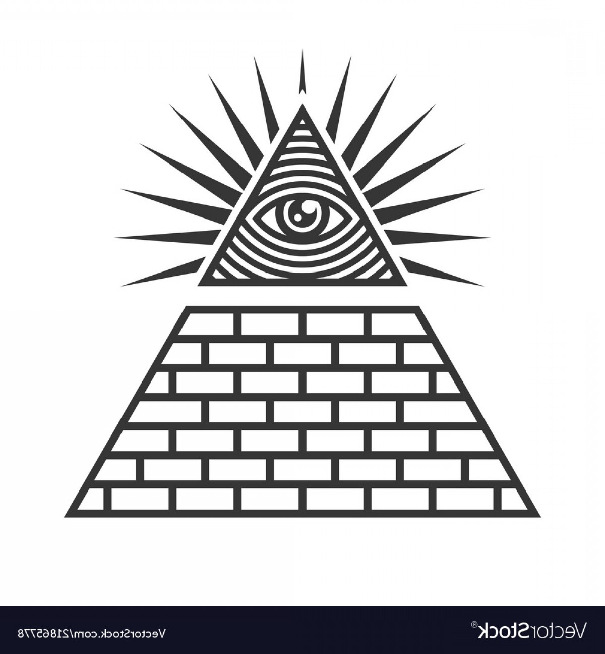 1200x1296 Masonic Illuminati Symbols Eye In Triangle Sign Vector Studiogrfx