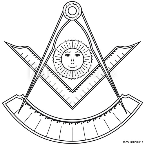 500x500 Masonic Symbol Of Past Master For Blue Lodge Freemasonry