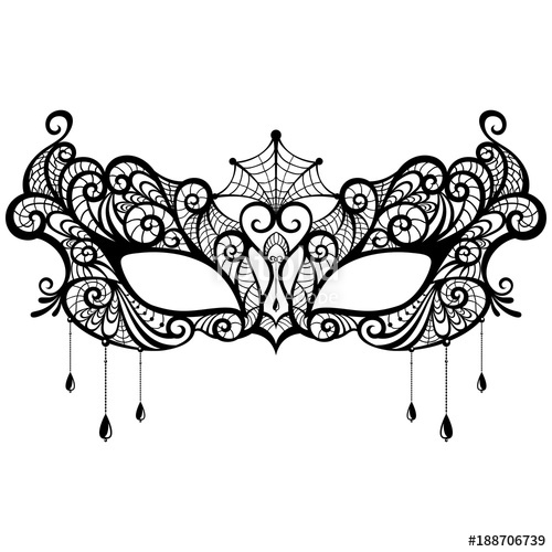 Elegant Lace Masquerade Mask Isolated On White Background Stock 500x500 Elegant Lace Masquerade Mask Isolated On White Background Stock