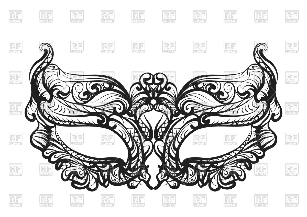 Mask Silhouette On White Background Vector Image Of Signs, Symbols 1200x849 Mask Silhouette On White Background Vector Image Of Signs, Symbols