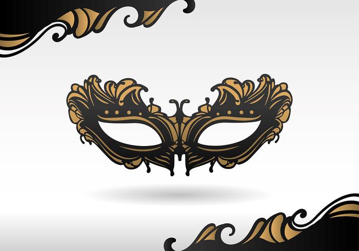 Masquerade Black Mask Vector 700x490 Masquerade Black Mask Vector