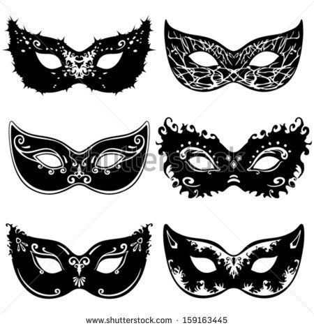 Six Mask Silhouettes 450x470 Six Mask Silhouettes