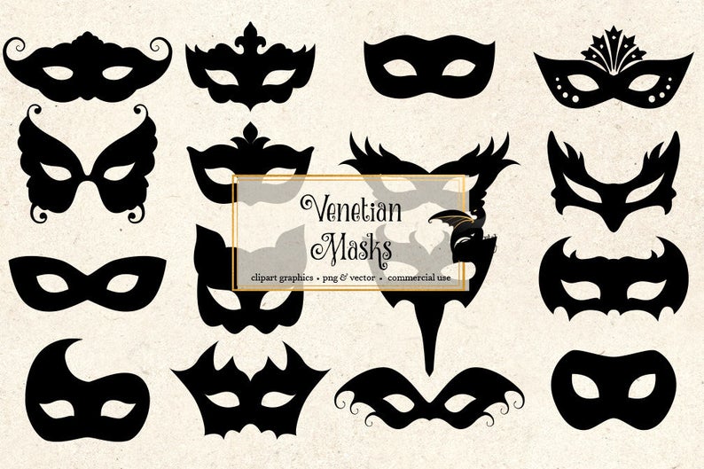 Venetian Masks Clipart Silhouette Mask Clip Art Mardi Gras Etsy 794x529 Venetian Masks Clipart Silhouette Mask Clip Art Mardi Gras Etsy