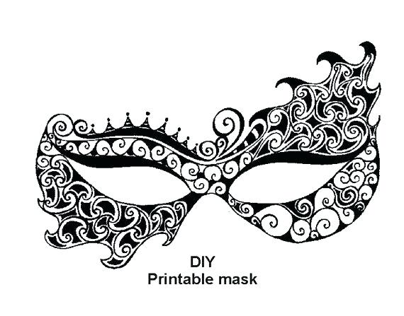 570x447 Mask Template Printable Masquerade Free Download Lace Masks