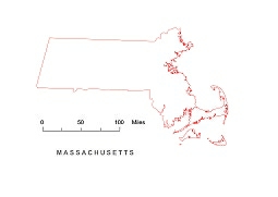 255x181 Preview Of Massachusetts State Free Map