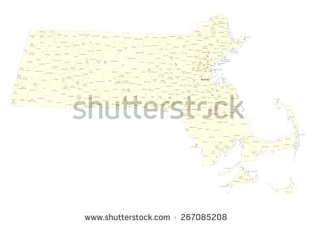 450x324 Massachusetts Cities And Towns Map