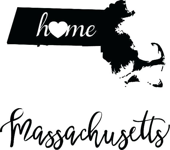 570x502 Massachusetts Outline Map