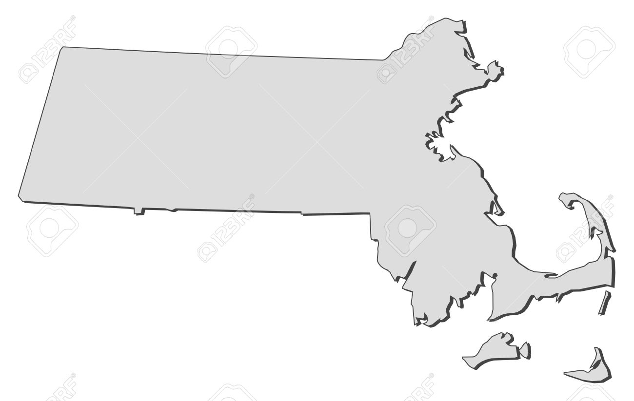 Massachusetts Outline Vector at Vectorified.com | Collection of ...