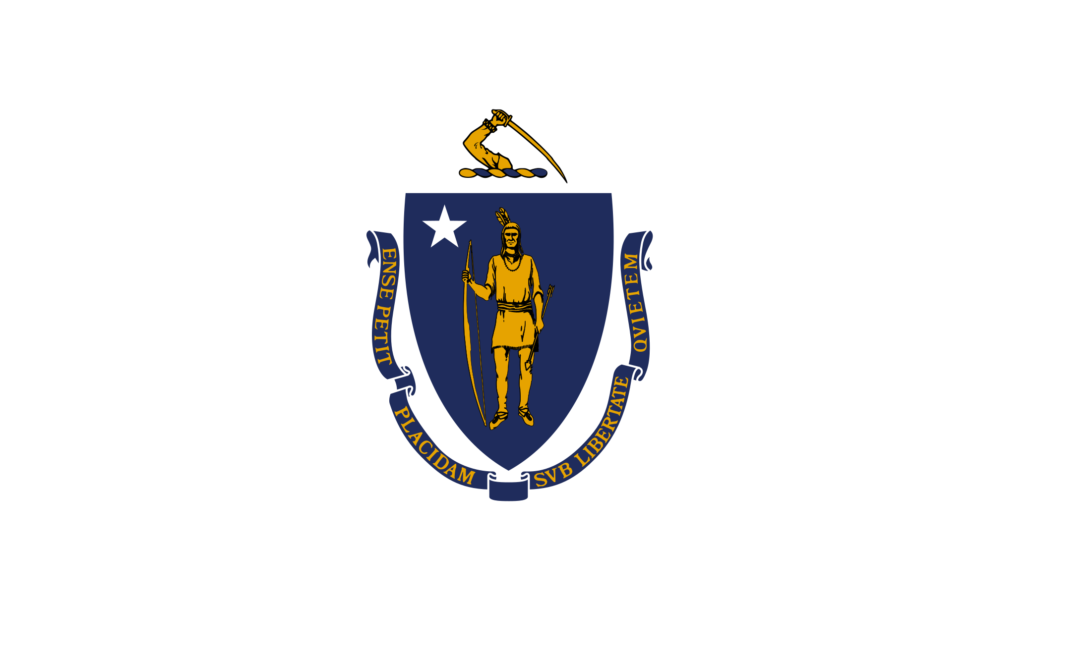 2200x1320 Massachusetts State Flag Png Vector