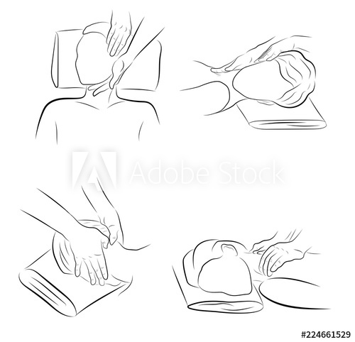 500x482 The Position Of The Hands When Neck Massage Hand Movements