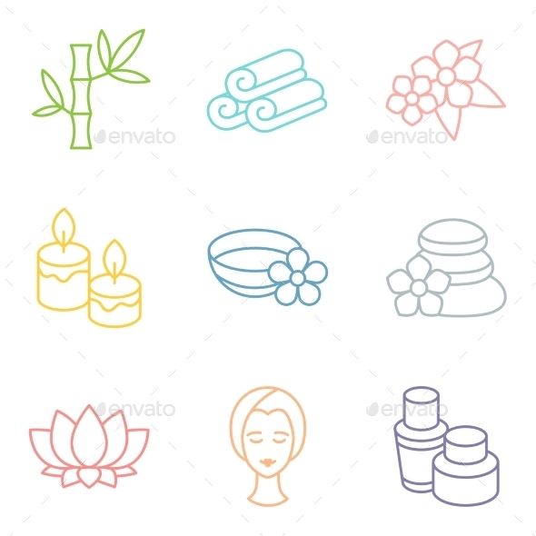 590x590 Set Of Spa Icons