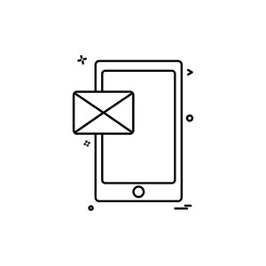 300x300 Cellphone Mobile Phone Massage Icon Vector Design Royalty Free