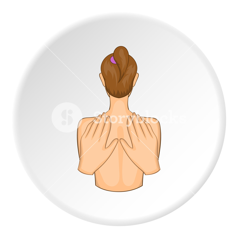 1000x1000 Back Massage Icon Cartoon Illustration Of Back Massage Vector