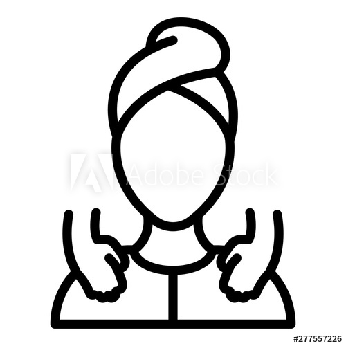500x500 Body Massage Icon Outline Body Massage Vector Icon For Web Design