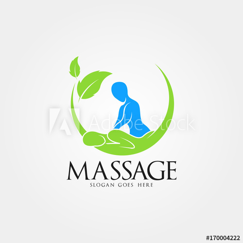 500x500 Massage Logo Vector Art