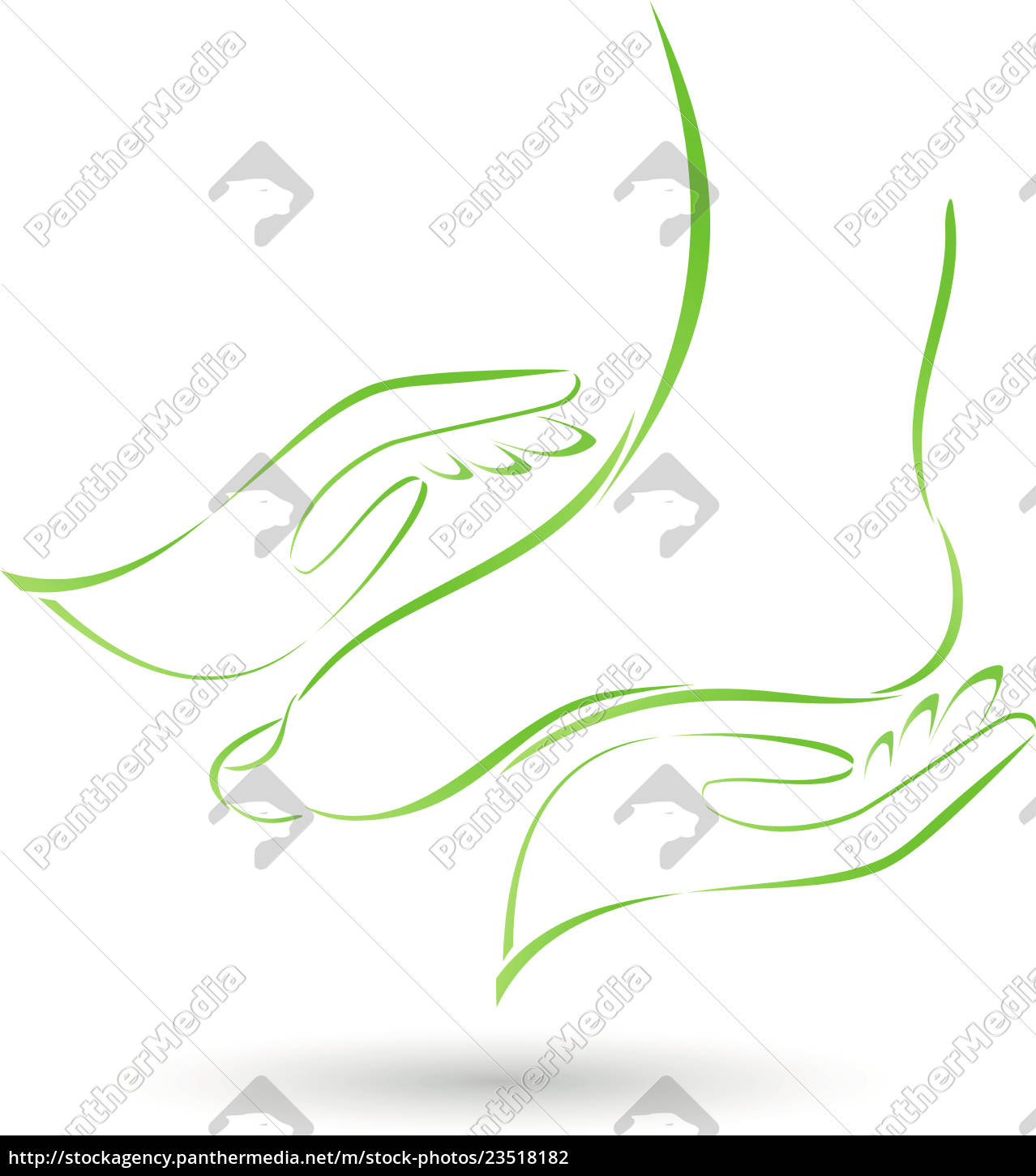 1278x1450 Feet, Hands, Foot Care, Massage, Logo