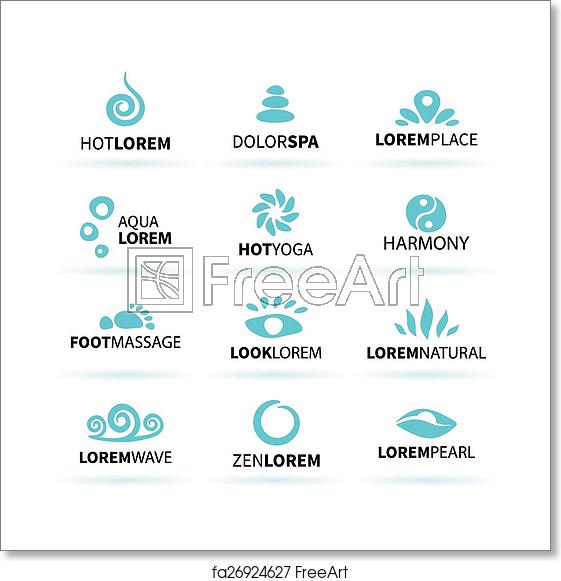 561x581 Free Art Print Of First Big Set Of Spa Hot Yoga Zen Massage Logo