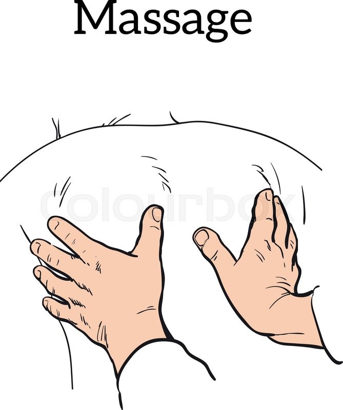 669x800 Hand Massage, Back Massage, Body Stock Vector Colourbox