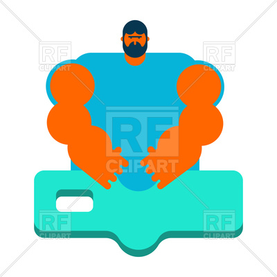 400x400 Masseur Specialist For Massage Vector Image Of People