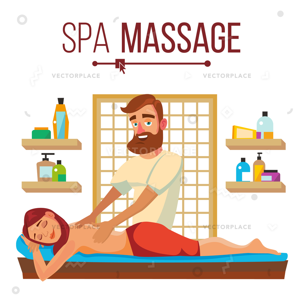 1000x1000 Spa Massage Woman Vacation Getting Professional Vector