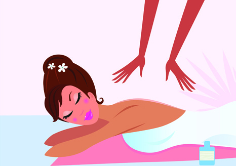 466x328 Elements Of Female Massage Vector Free Vector In Encapsulated