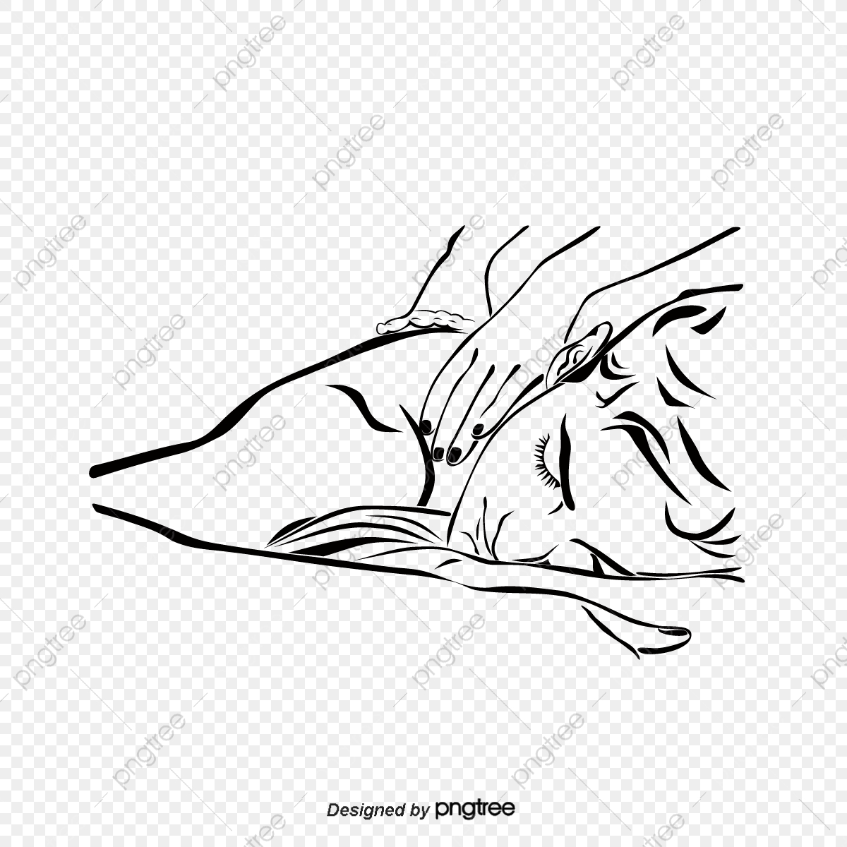 1200x1200 Female Massage Vector, Massage, Enjoy, Hand Png And Vector
