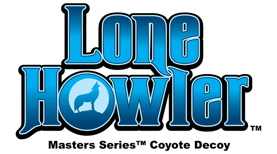 900x500 Lone Howler Masters Series Coyote Decoy Vector Logo