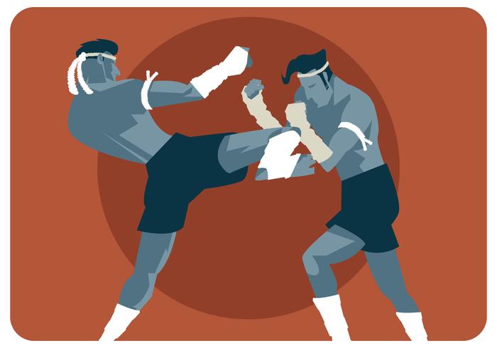 700x490 Muay Thai Match Vector
