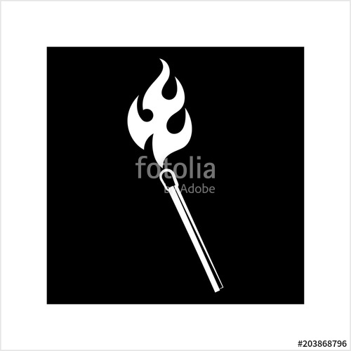500x500 Lit Matchstick, Burning Matchstick Stock Image And Royalty Free