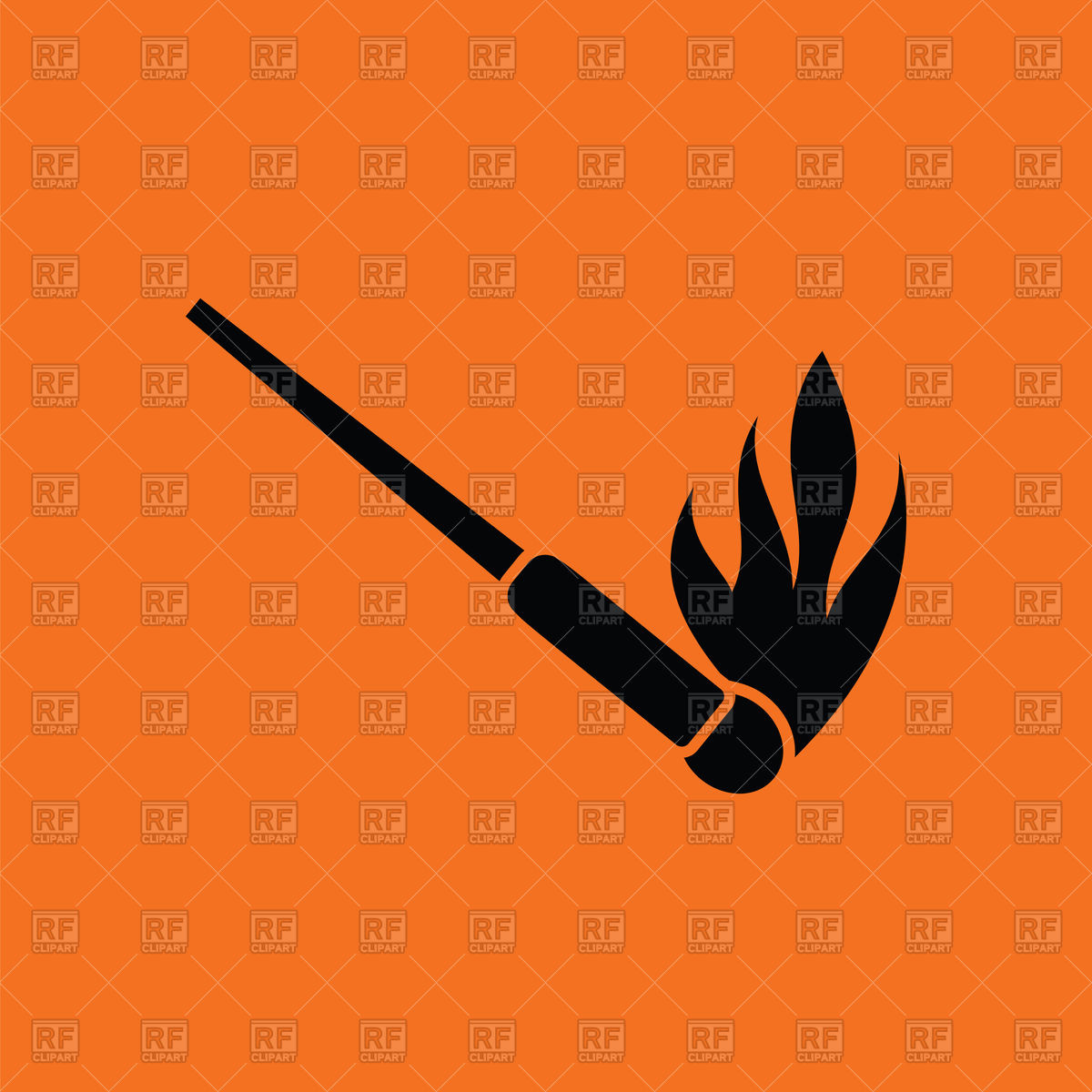 1200x1200 Burning Matchstick On Orange Background