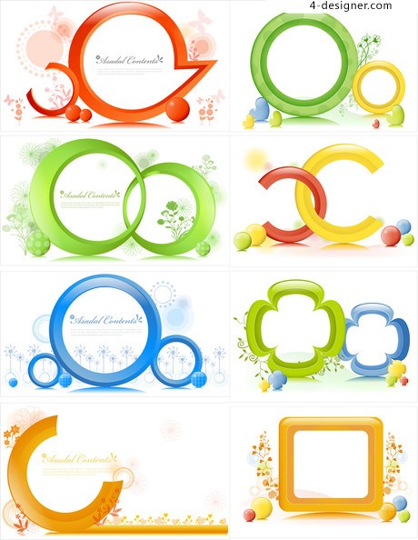 Designer Creative Personality Colored Border Design Vector 460x594 Designer Creative Personality Colored Border Design Vector